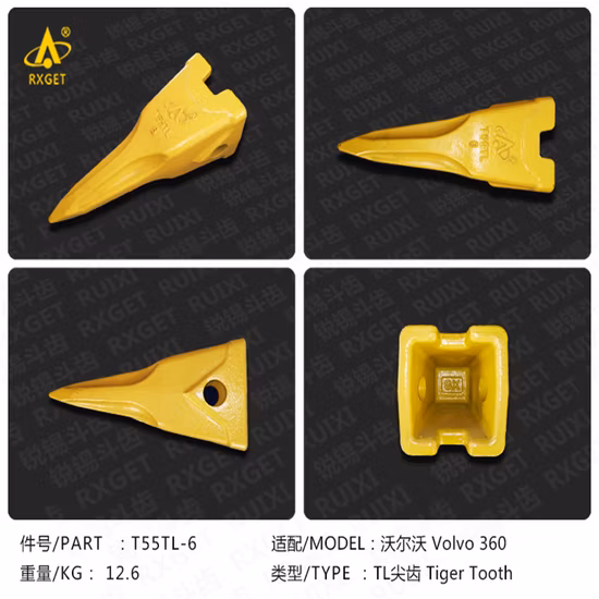 Adaptateur de godet Volvo série Ec460, dent et adaptateur de creusement de godet pour pelle et chargeur, pièces de rechange pour machines de Construction, 14537826